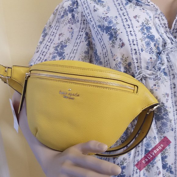 KATE SPADE BELT BAG FANNY YARROW GOLD YELLOW - Picture 2 of 10